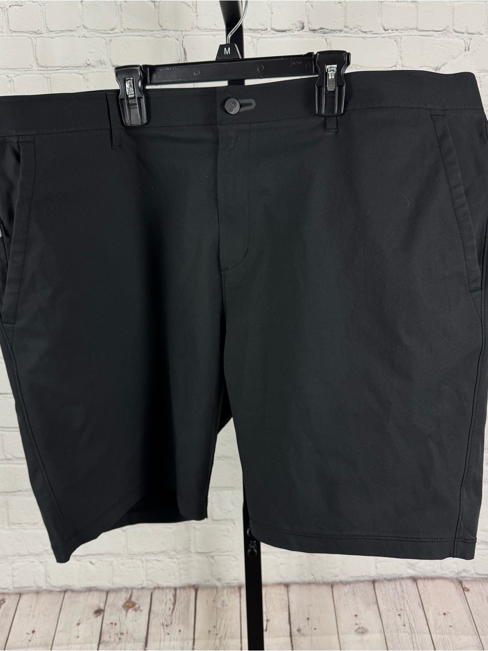Public Rec Dealbreaker Chino Lightweight Stretch Black Shorts Size 42